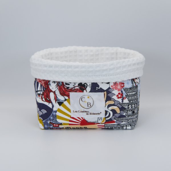 Petit panier Blanc Manga C de B Les cousettes de Bobinette