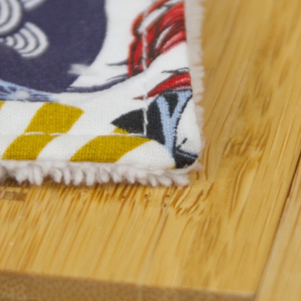 Lot de 7 lingettes démaquillantes lavables skincare en coton et éponge bambou