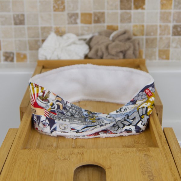 Ensemble de 7 lingettes démaquillantes, bandeau make-up et filet de lavage