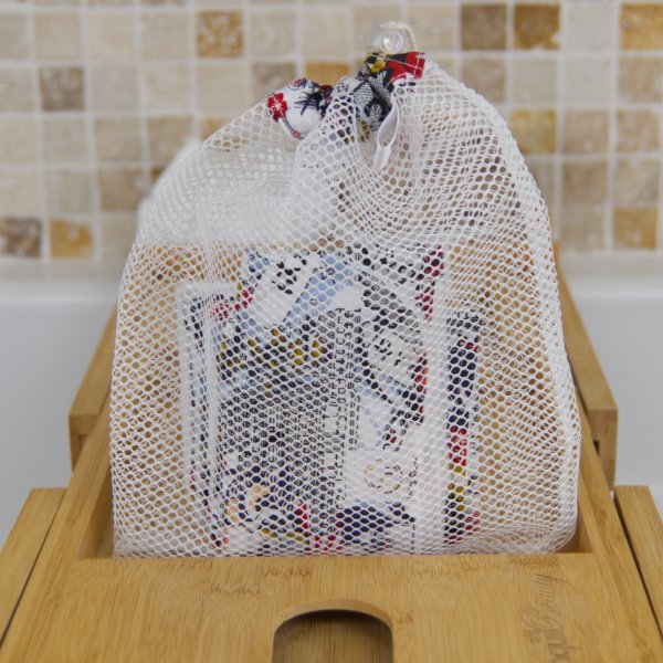 Ensemble de 7 lingettes démaquillantes, bandeau make-up et filet de lavage