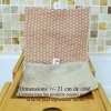 Lot de 2 serviettes visage en coton et micro-éponge bambou OEKO-TEX Blanc Manga. +/- 21 cm de côté.