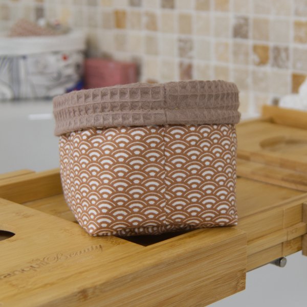 Petit panier Cappuccino Saijo C de B Les cousettes de Bobinette