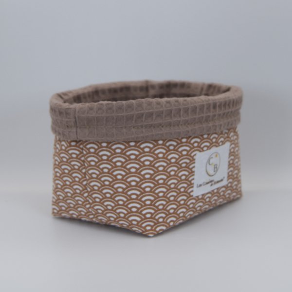 Petit panier Cappuccino Saijo C de B Les cousettes de Bobinette
