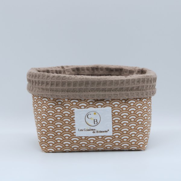 Petit panier Cappuccino Saijo C de B Les cousettes de Bobinette