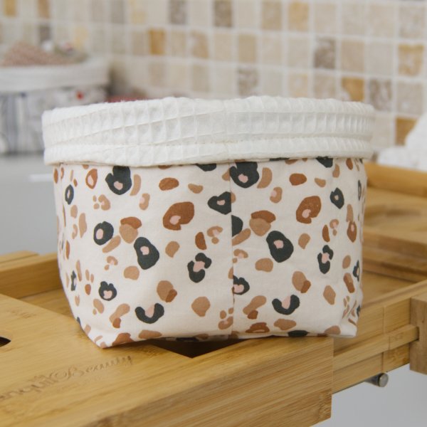 Grand panier Écru Fauve C de B Les cousettes de Bobinette