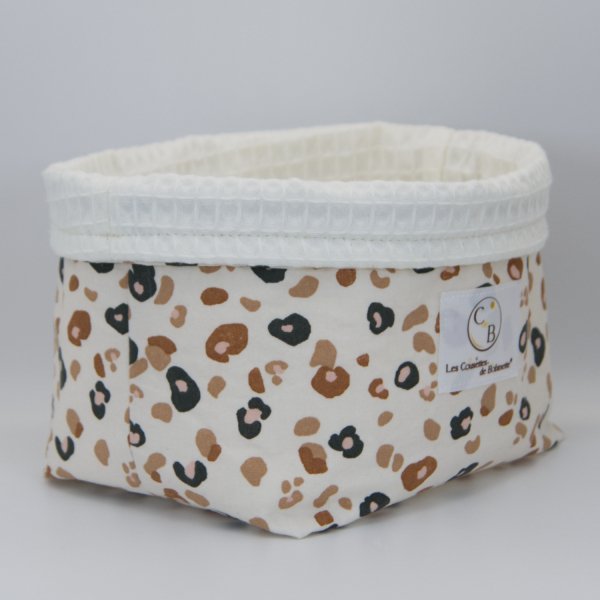 Grand panier Écru Fauve C de B Les cousettes de Bobinette