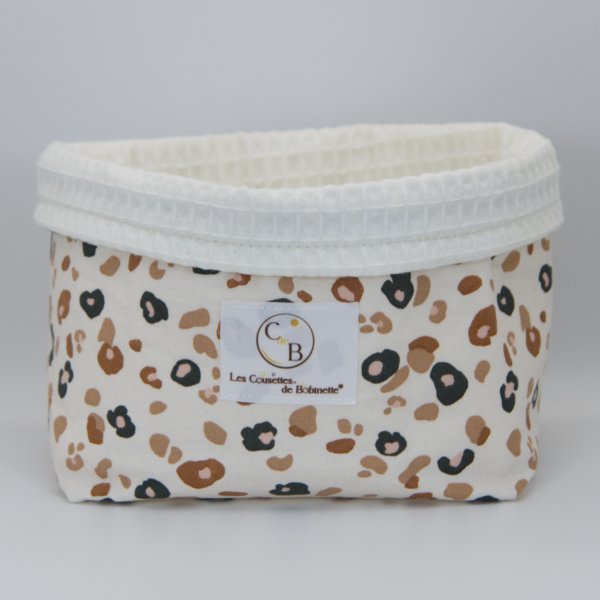 Grand panier Écru Fauve C de B Les cousettes de Bobinette