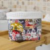 Grand panier Blanc Manga C de B Les cousettes de Bobinette