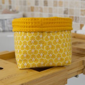 Grand panier Jaune curcuma Riad C de B Les cousettes de Bobinette