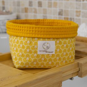 Grand panier Jaune curcuma Riad