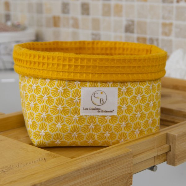 Grand panier Jaune curcuma Riad
