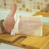 Lot de 2 Filets savon en Coton bio GOTS. 9.5*11.5cm