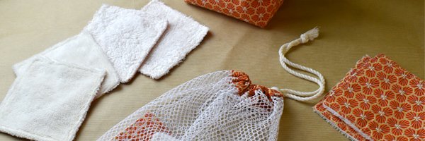 Lingettes démaquillantes lavables, panier de rangement et filet, idéal pour commencer